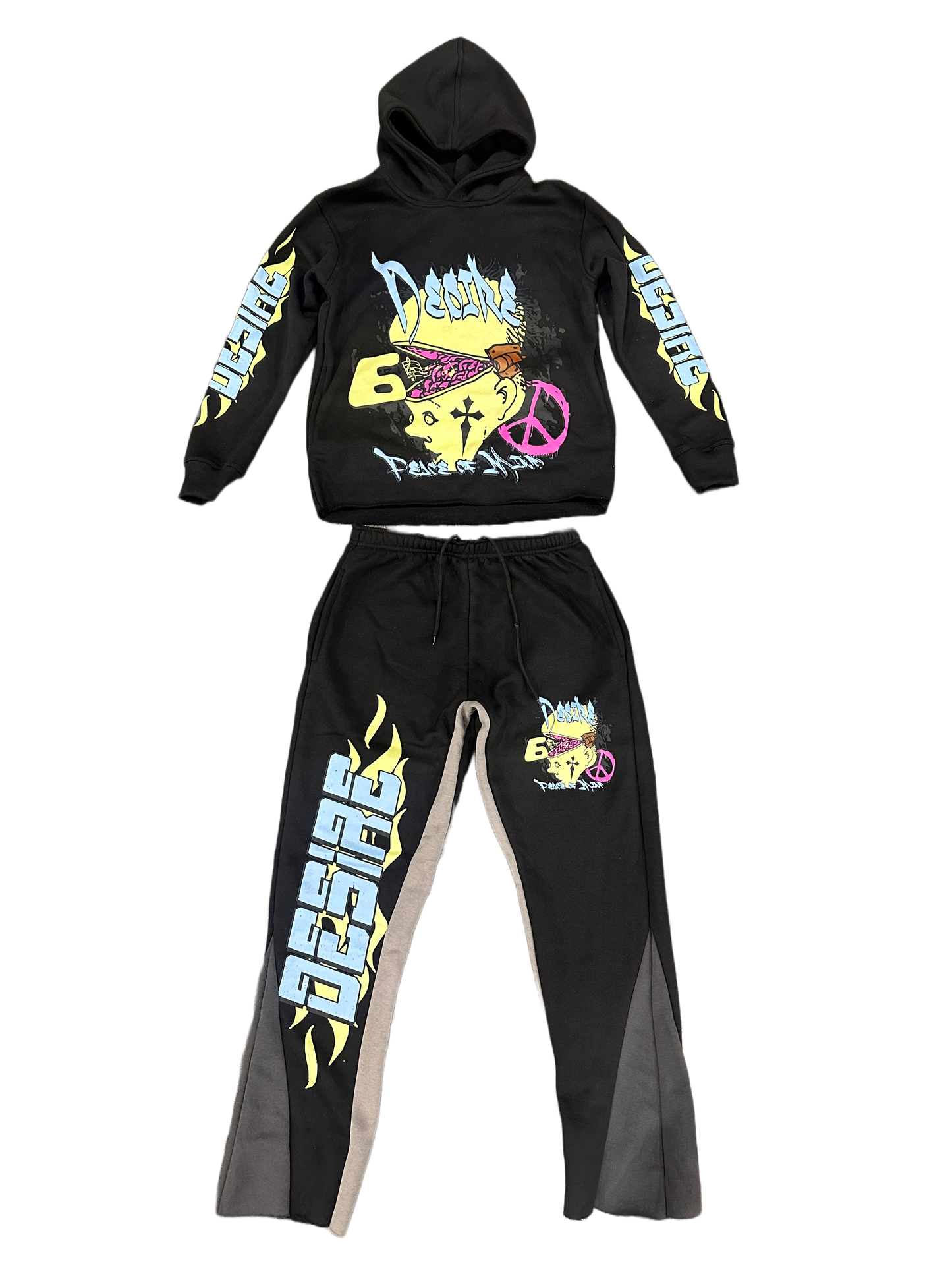 “Peace Of Mind” Black Sweatsuit