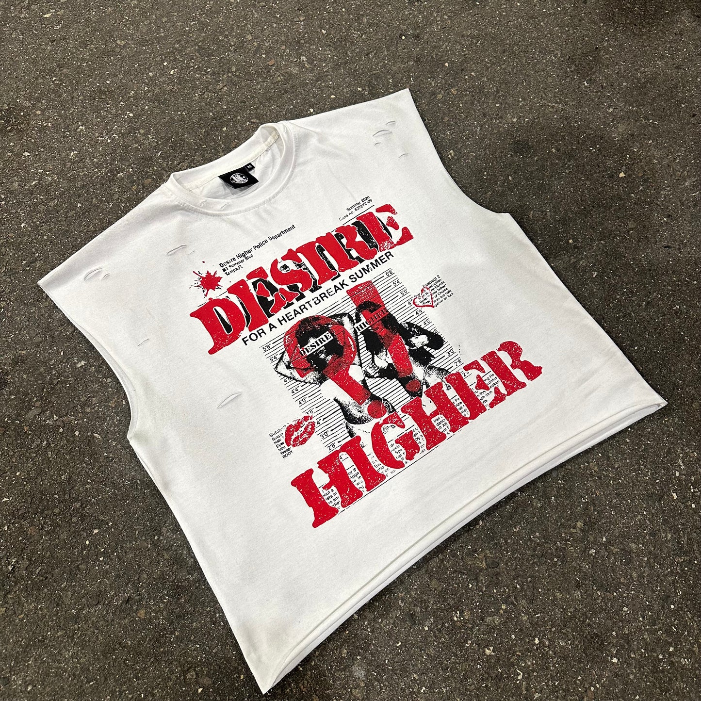 “WANTED” Cut Off Tee
