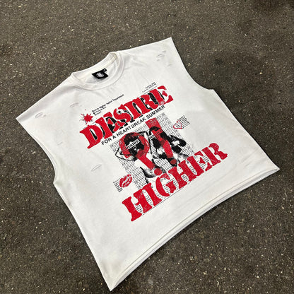 “WANTED” Cut Off Tee