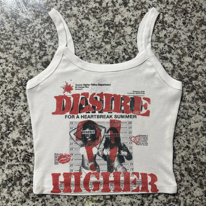 “WANTED” Women Crop Tank Top
