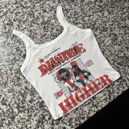 “WANTED” Women Crop Tank Top