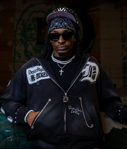 “METALLIC” Zip Up