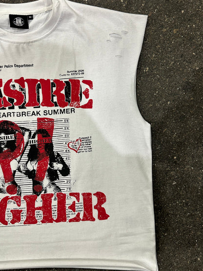 “WANTED” Cut Off Tee