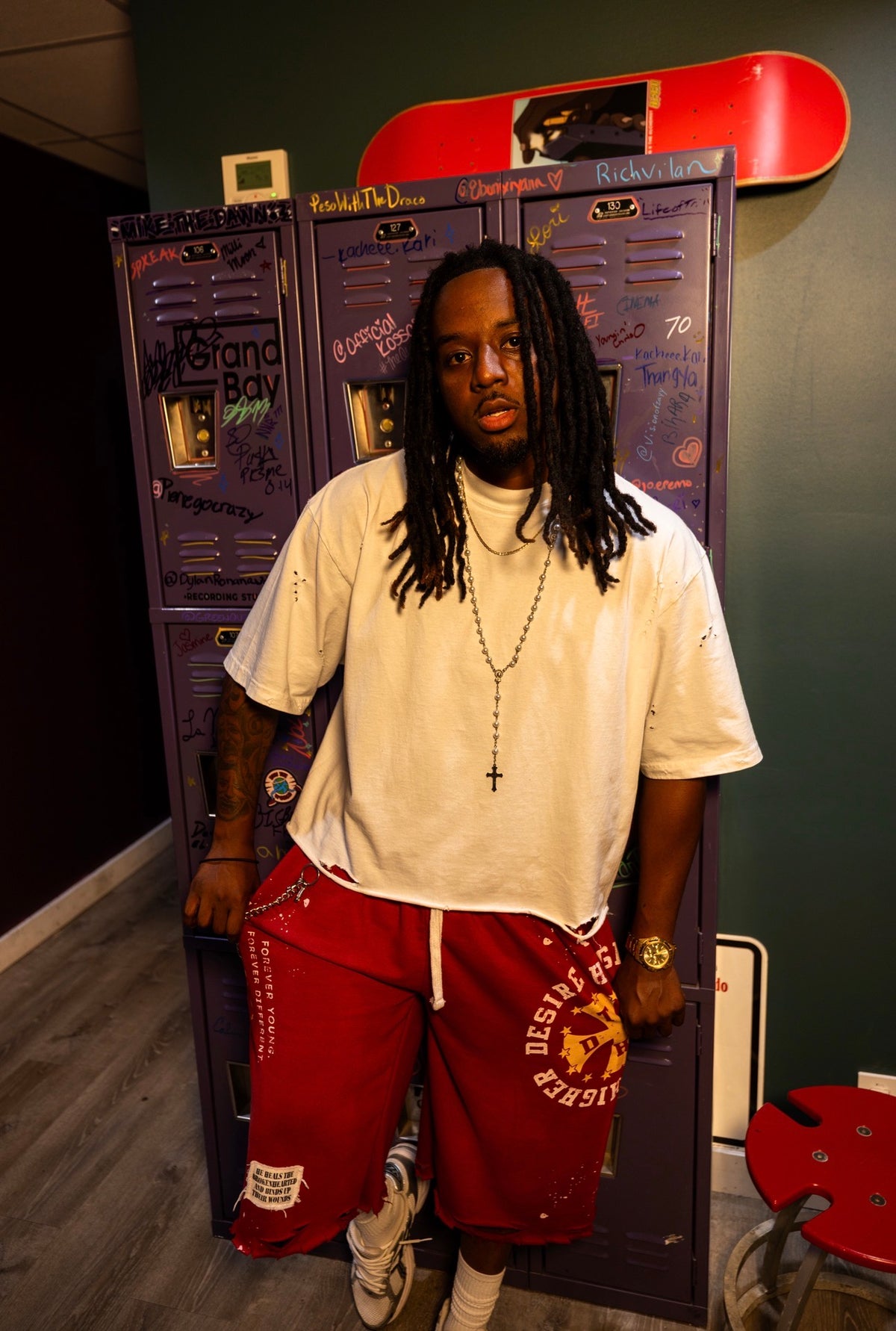 “FOREVER” 3/4 Shorts Maroon