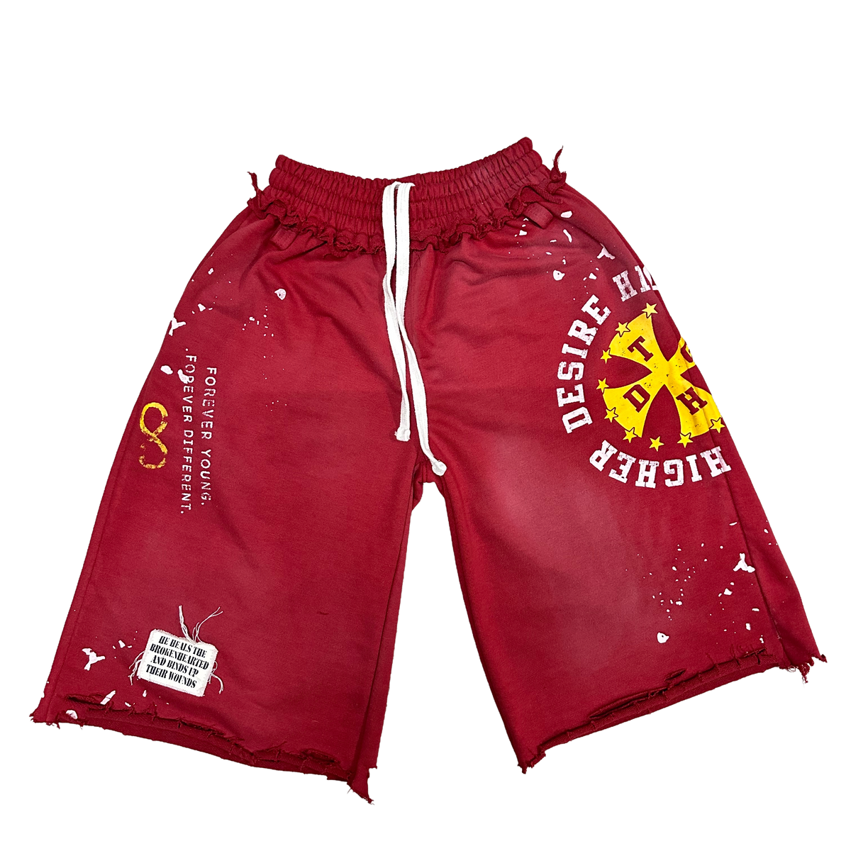 “FOREVER” 3/4 Shorts Maroon
