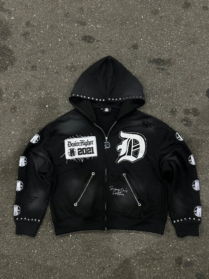 “METALLIC” Zip Up