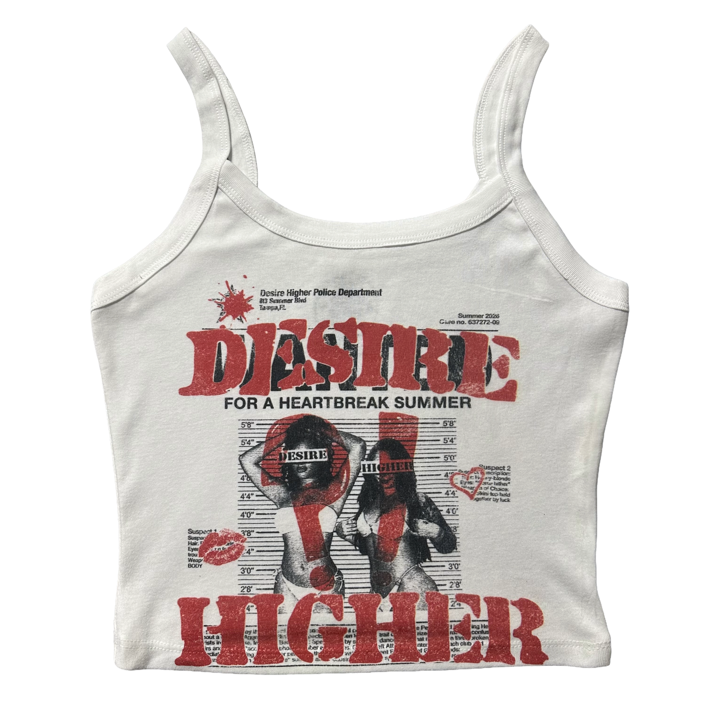 “WANTED” Women Crop Tank Top