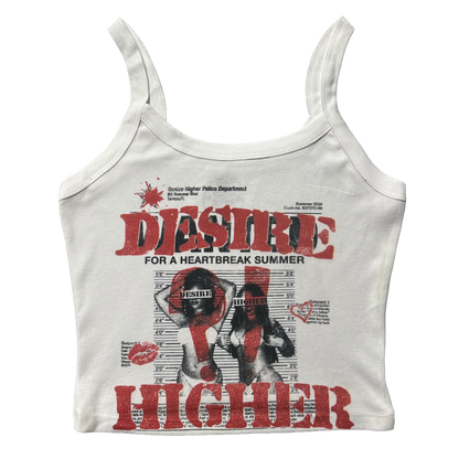 “WANTED” Women Crop Tank Top