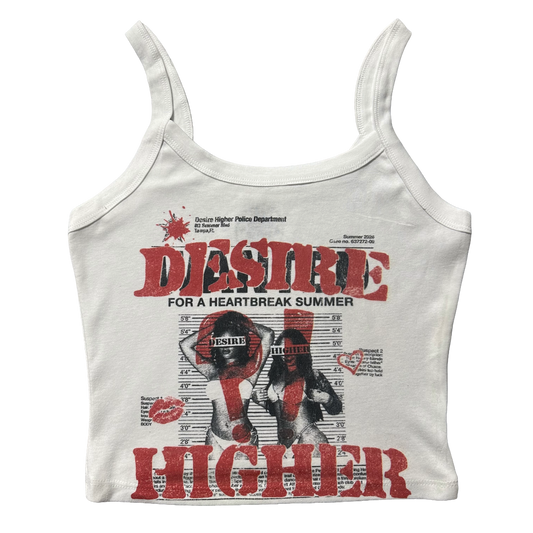 “WANTED” Women Crop Tank Top