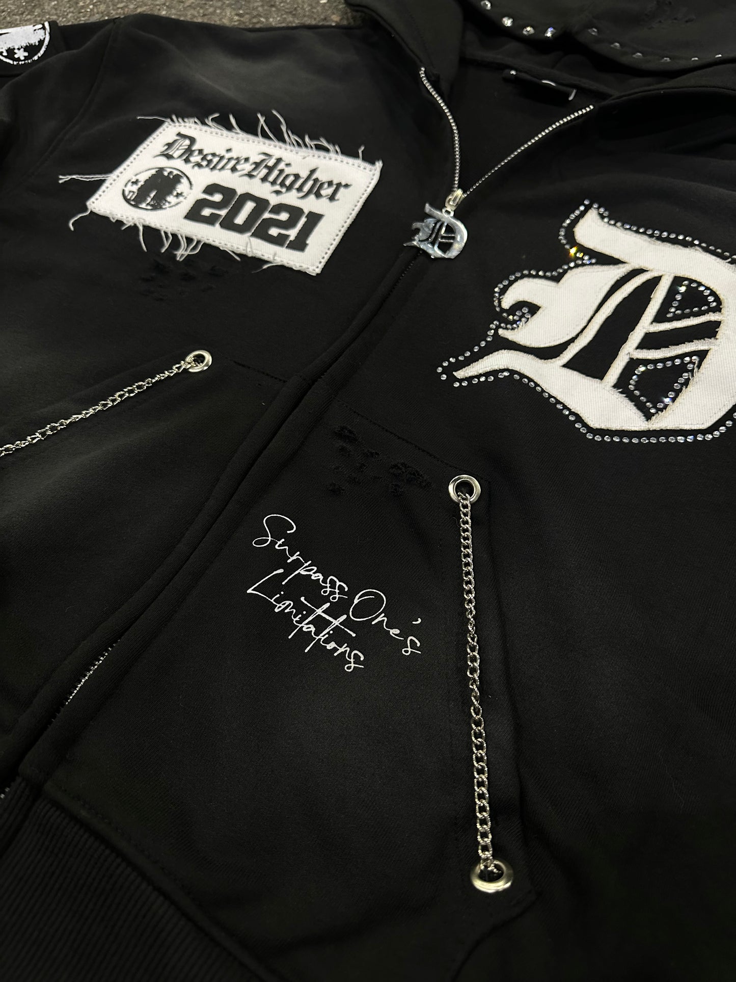 “METALLIC” Zip Up