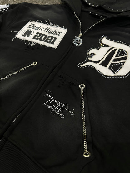 “METALLIC” Zip Up